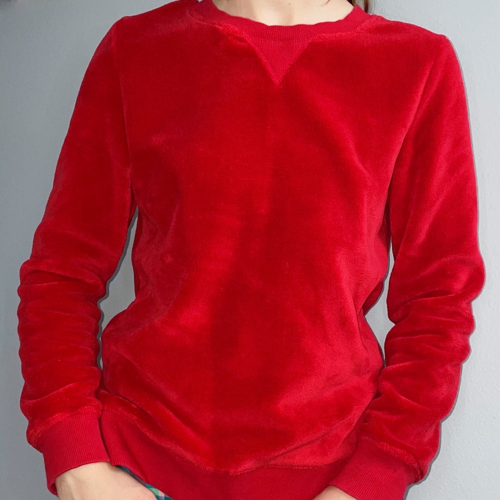 red sweater